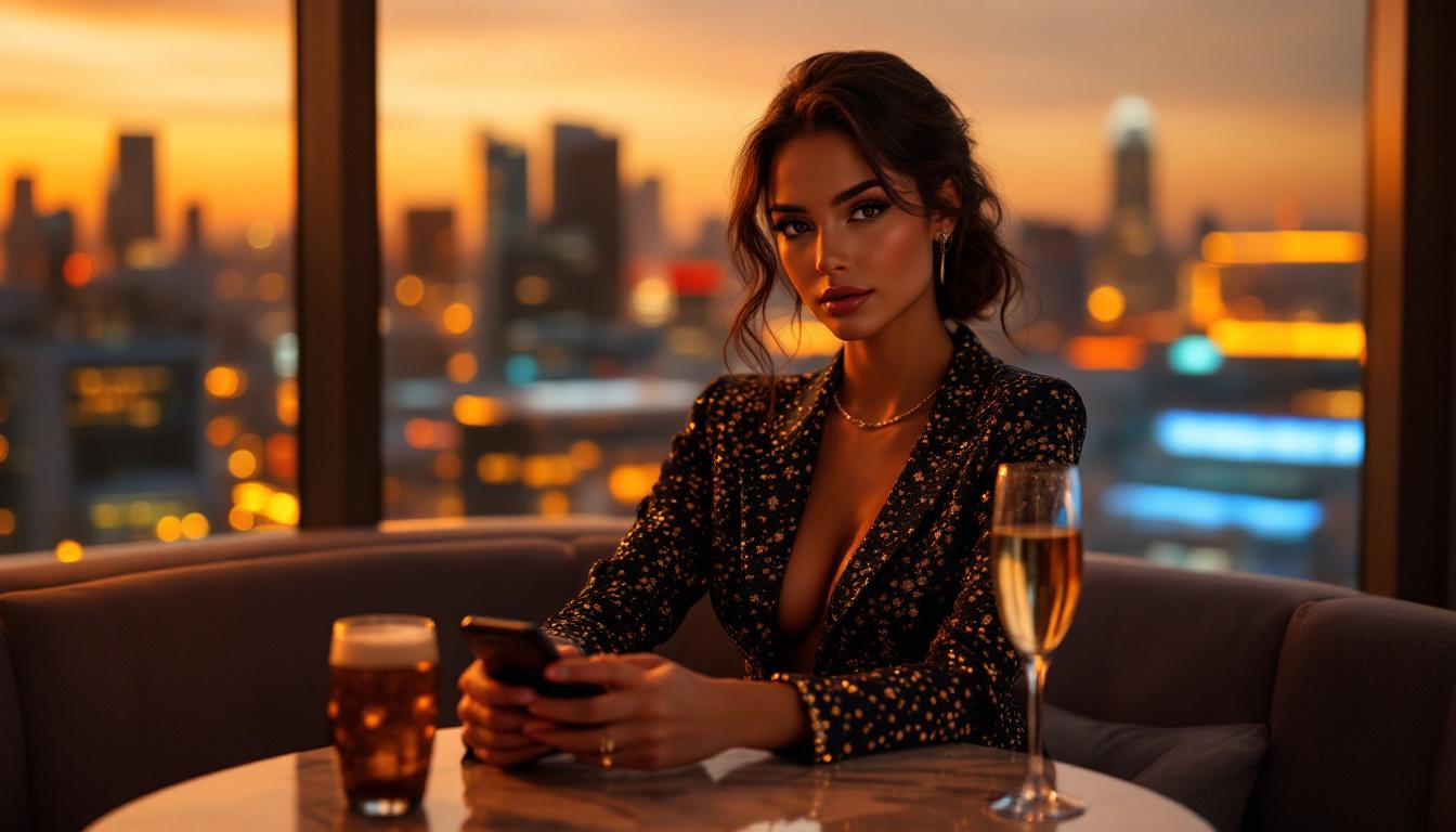 stylish confident woman urban lounge sugar dating